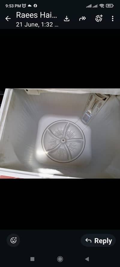 2 in one  Haier machine