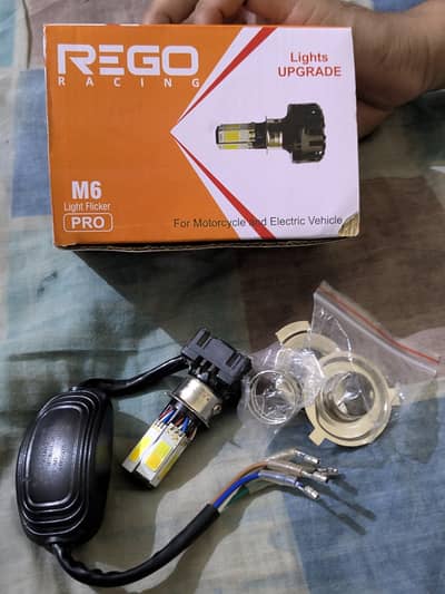 Rego Racing M6 Pro LED Bulb for Motorcycle - Lights Upgrade