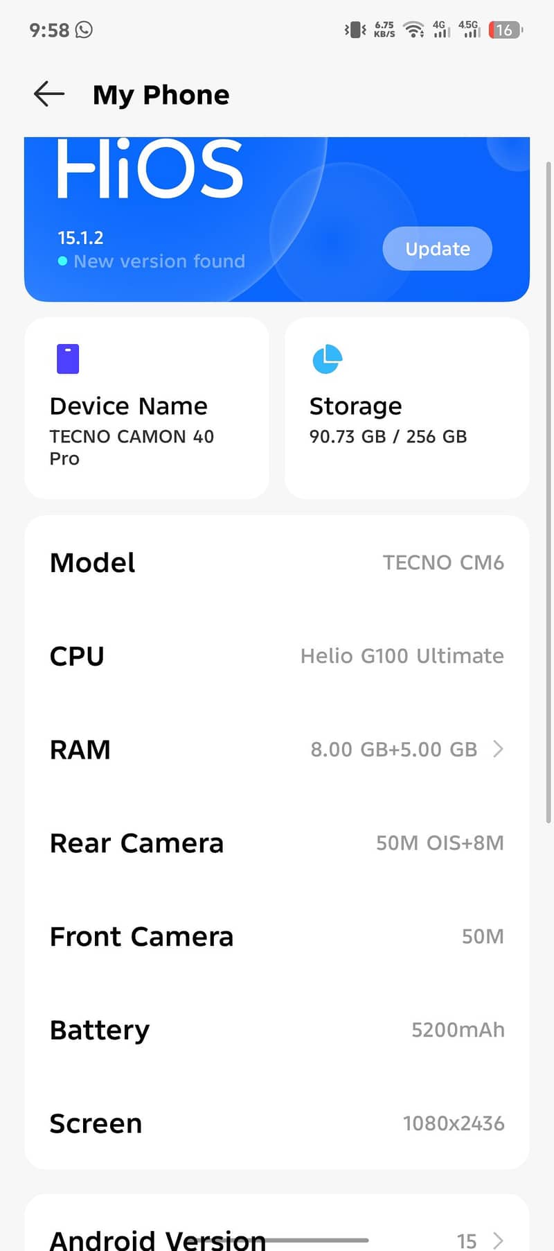Tecno CAMON 40 Pro 0
