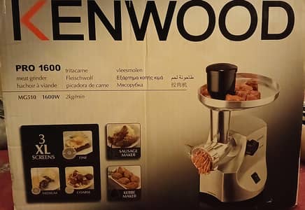 Kenwood MG510 Meat Grinder, 1600 W, Silver