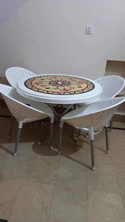 plastic table chair