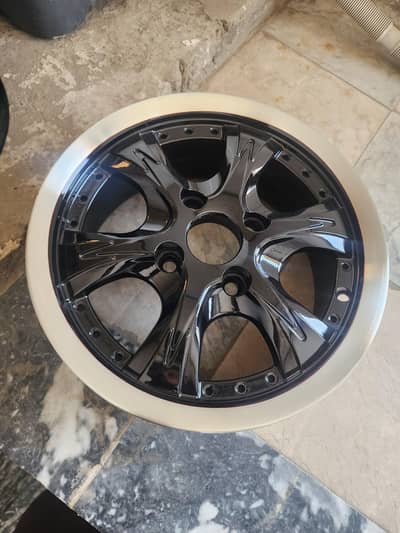 Black silver Alloy wheel 13inch