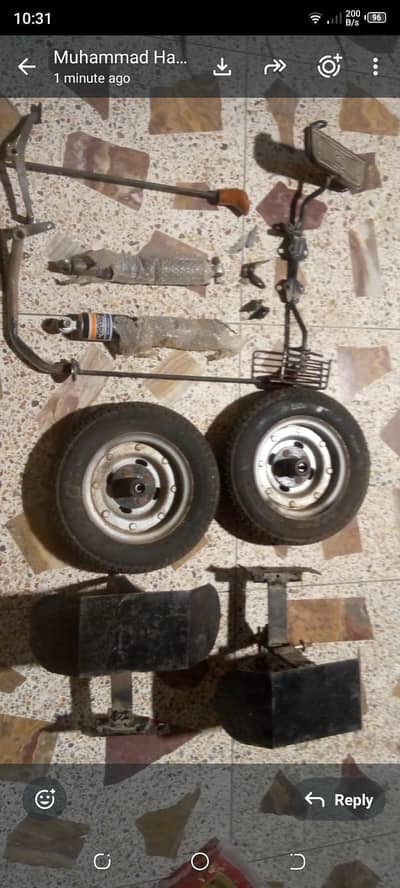 Complete Custom Scooter/DIY project spare parts kit(tires,shocks,etc)