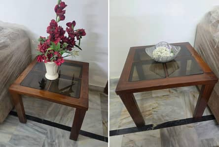 Pair of Solid Sheesham Wood Tables