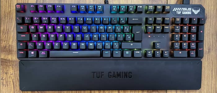 Asus Tuf Gaming K3 RGB Mechanical Keyboard almost new+box in 10/10