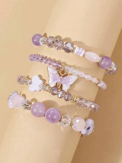 Bracelets- glass beaded with charms!