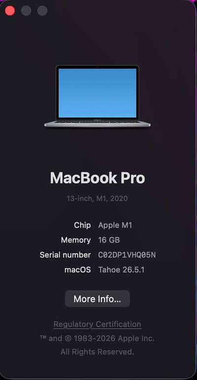 Mackbook M1 Pro 2020