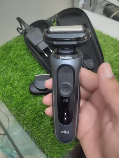 braun s6 shaver & trimmer sensoflex imported like. ew