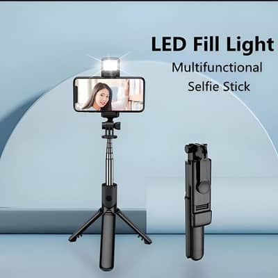R1S Multifunctional Wireless Selfie Stick Tripod – Extendable Handhel