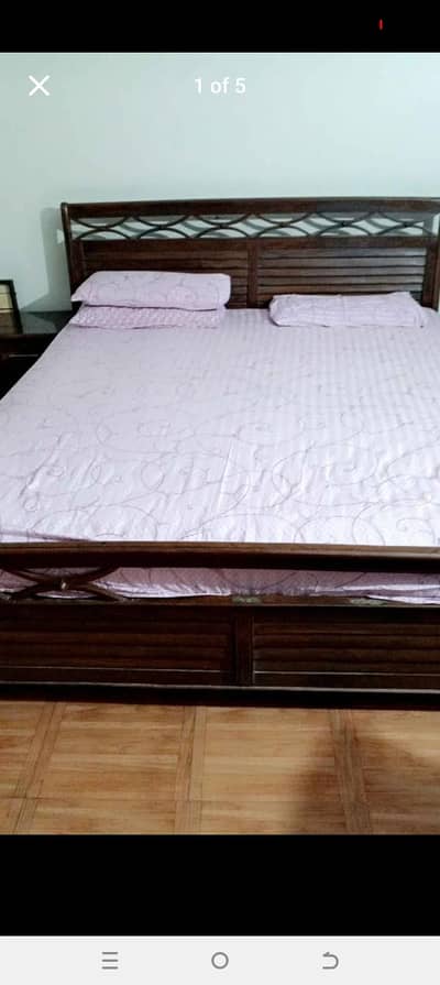 complete wooden bed set for sale in cheap rate