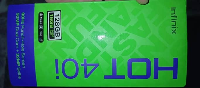 hot 40i with box match IMEI