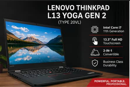 Lenovo ThinkPad L13 Yoga Gen 2 i7 11th Gen Touchscreen 2-in-1 Laptop