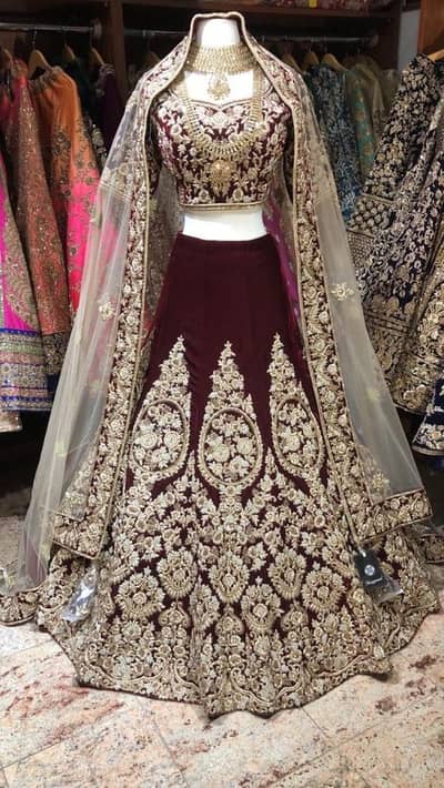 All kinds of bridals dresses Hand made work WhatsApp 03259593669