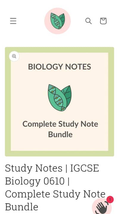 Study buddy Biology o level notes 0610
