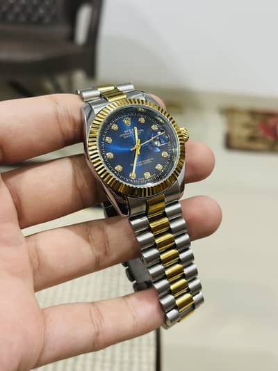Rolex New DateJust Watch 10/10 Condition Beautiful Colour