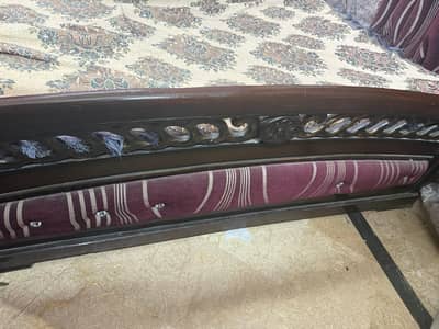 bed curtains and sidetable set
