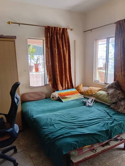 2 Bed Lounge Portion for Rent | Block 12 | Water Boring Available | No Load Shedding | No Gas Issue | Near Main Road | Ideal for Family Living.