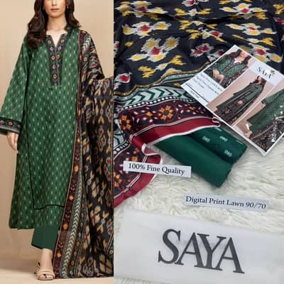 3 picecs and 2 pices suit avail prnted and embroidery waly