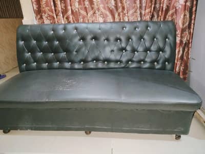 3 Seater Black Sofa