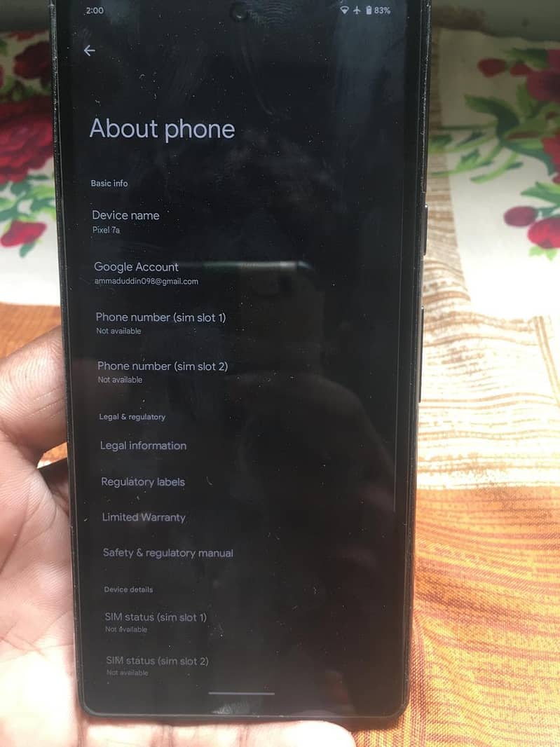 Google Pixel 7a 6