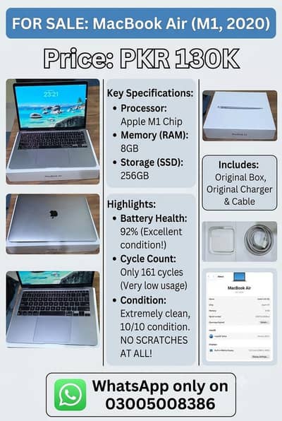 Macbook Air M1 (2020 Model)