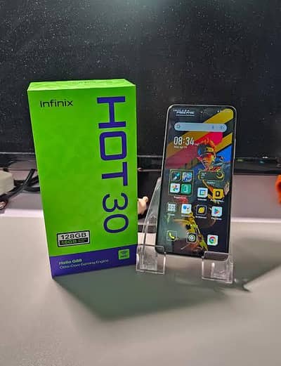 Urgent Sale Infinix Hot 30 Box + Infinix Fast Charger & Cable