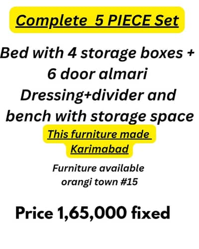 karimabad 5 piece complete set