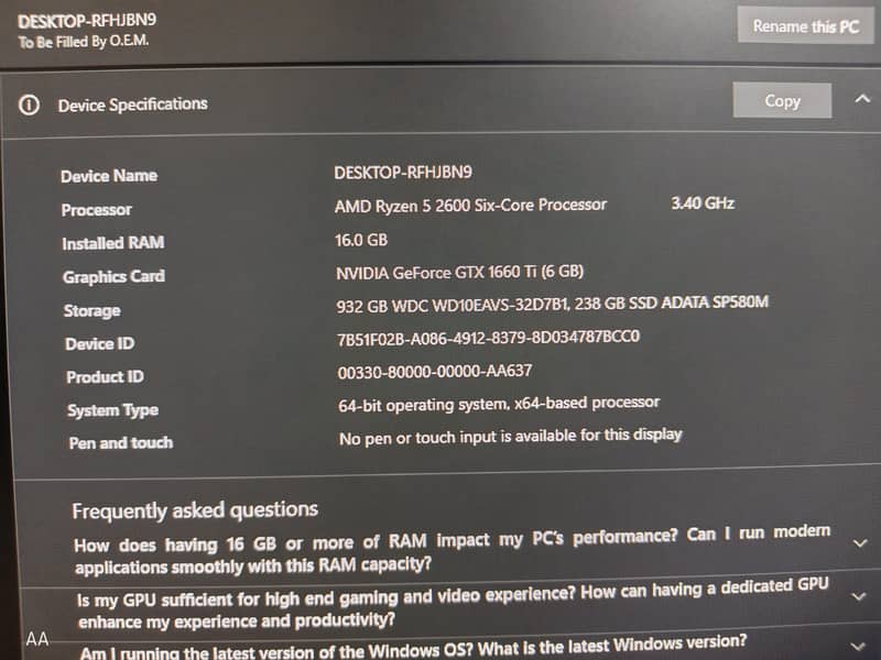 Gaming PC , Full Setup 9