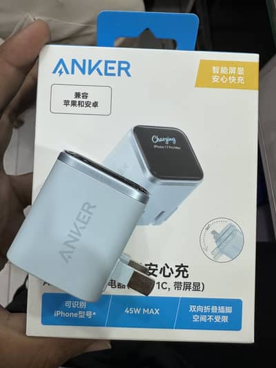 Anker 45w smart display charger brand new just box open