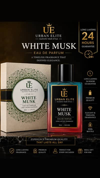 WHITE MUSK 50ML PREMIUM BOTTLE WITH PACKAGING
