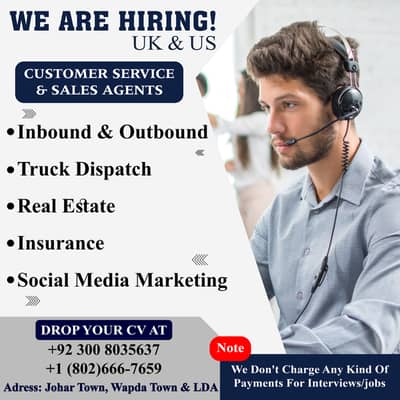 Customer Service representatives (CSR) Hiring Apply now !!!