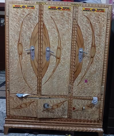 iron almari 3 door