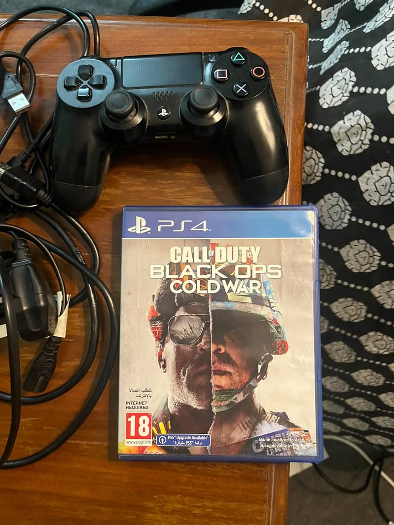 PS4 Slim 500GB Bundle – 1 Controller + COD Cold War [Not jailbroken] 1