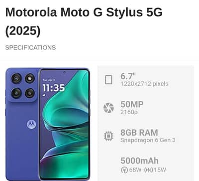 Motorola Moto G Stylus 2025 5G
