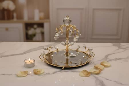 an elegant decorative tray perfect for dining or centre table