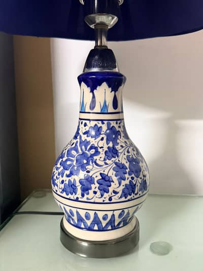 Table Lamp (Pair) Blue Ceramic