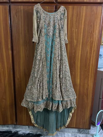 bridal wear maxi with duppta