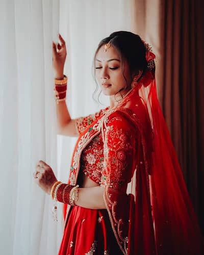 female bridal photoshoot
