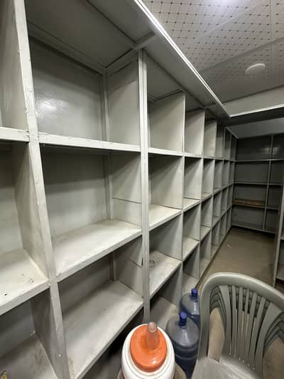 Complete shop shelves and racks
