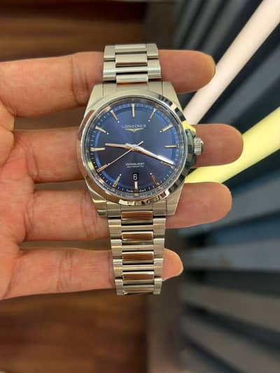 Longines Conquest Sunray Blue Dial Watch For Sale