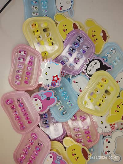 kuromi and more cartoon nails for kids.