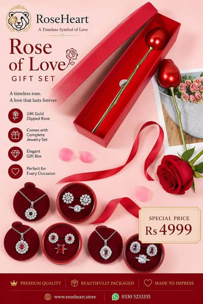 Gift box with free jewelry