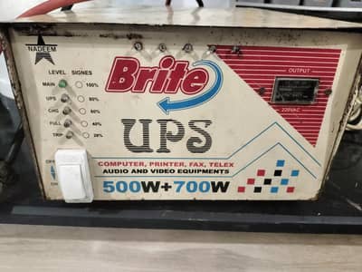 Single battery ups