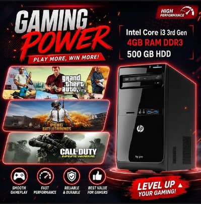 HP 3500 Pro Budget Gaming PC - Brand New Condition For Sale