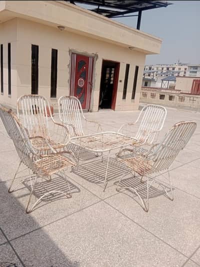 lawn 5 chairs+table