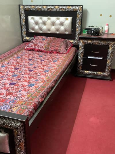 Pair of Single Beds with side tables For Urgent Sale