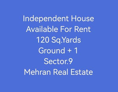 Independent House Available For Rent On Main Road Location Of Sector. 9 North Karachi