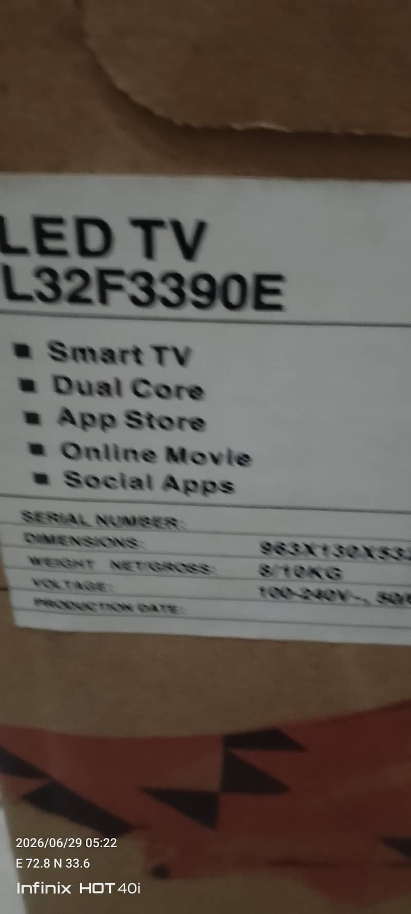 Android TCL 32 inch 4