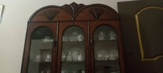 solid wood vintage Crockery Almari for sale