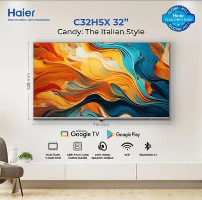 Candy - The Italian Style by Haier 32 C32H5X - Google TV